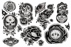 cosmos dead men tattoo idea