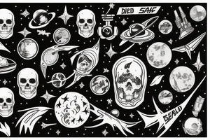 dead men in space tattoo idea