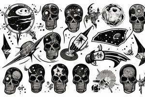 dead men in space tattoo idea