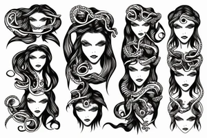 medusa head tattoo idea