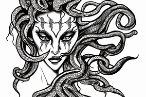 medusa head tattoo idea