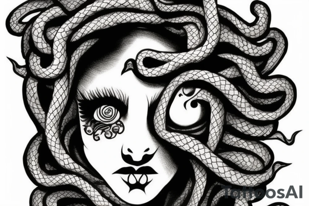 medusa head tattoo idea