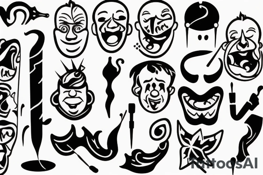 laughing doctor with scrap of paper tattoo idea laughing doctor with scrap of paper tattoo idea