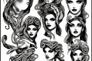 human medusa tattoo idea