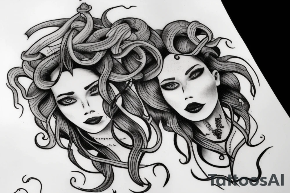 human medusa tattoo idea