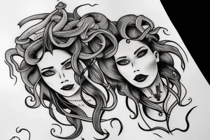 human medusa tattoo idea