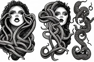 human medusa tattoo idea