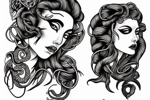 human medusa tattoo idea