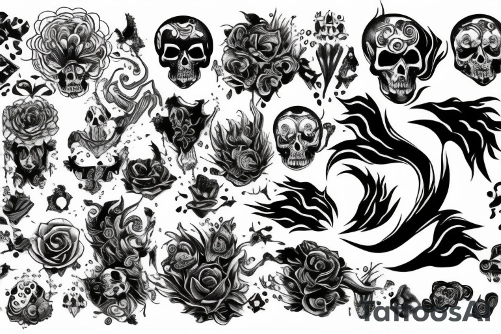 death storm love tattoo idea