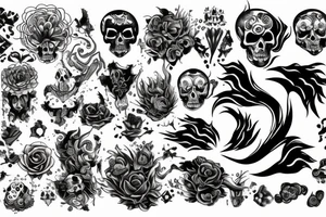 death storm love tattoo idea
