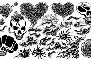 death storm love tattoo idea