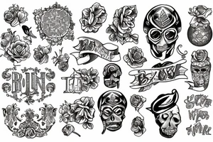 Irish colourful tattoo idea