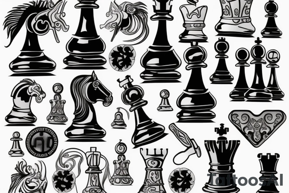 Chess arm tattoo idea