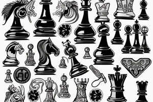 Chess arm tattoo idea