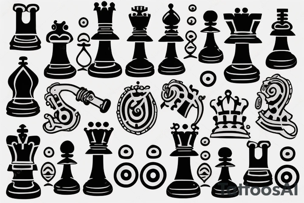Chess arm tattoo idea
