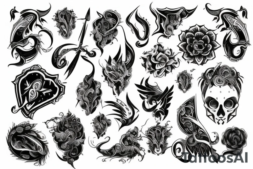 Desth symbolic tattoo idea