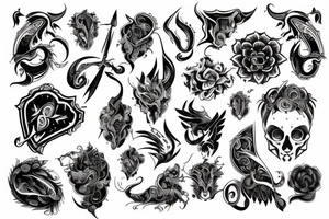 Desth symbolic tattoo idea
