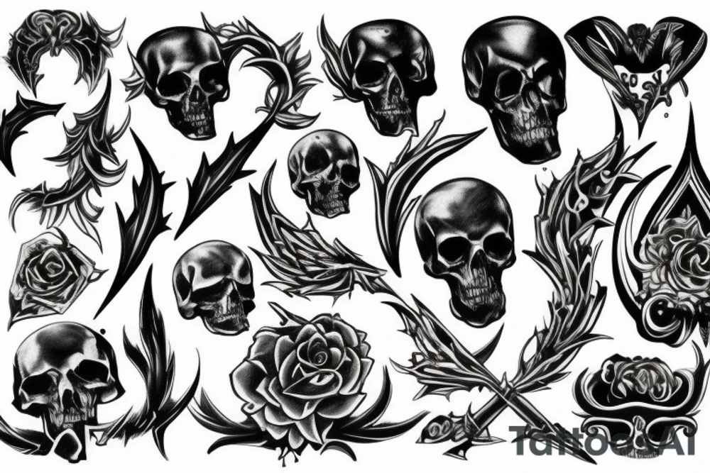 Death symbolic tattoo idea