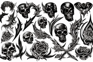 Death symbolic tattoo idea