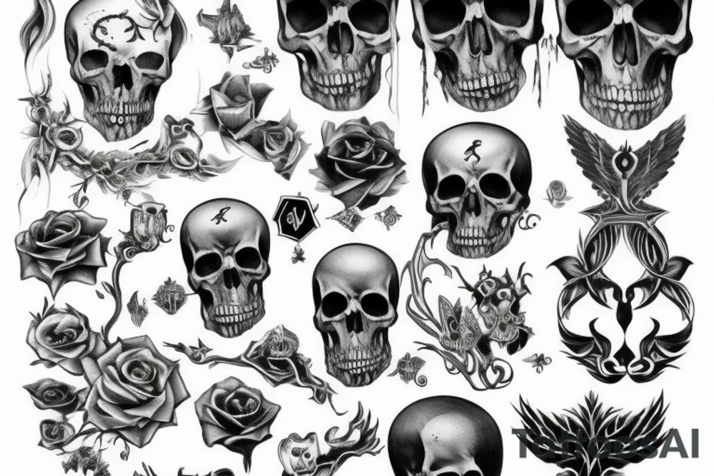 Death symbolic tattoo idea