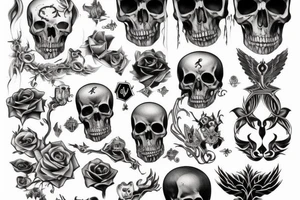 Death symbolic tattoo idea