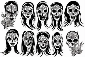 ghost figure tattoo idea