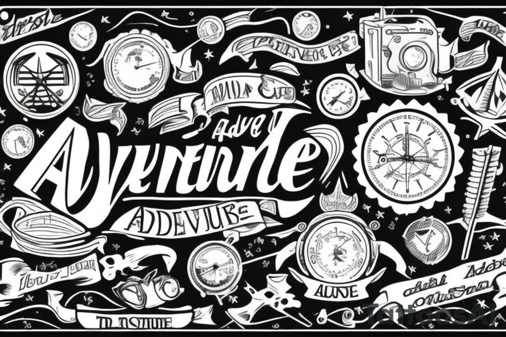 adventure theme tattoo idea