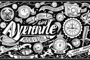 adventure theme tattoo idea