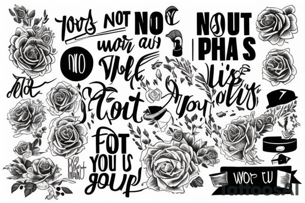 "If not us then who" but not with words tattoo idea