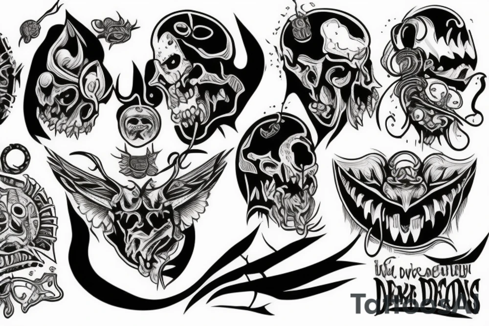 i’ve been battling it out with the demons within tattoo idea