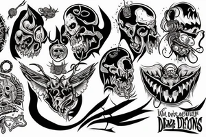 i’ve been battling it out with the demons within tattoo idea