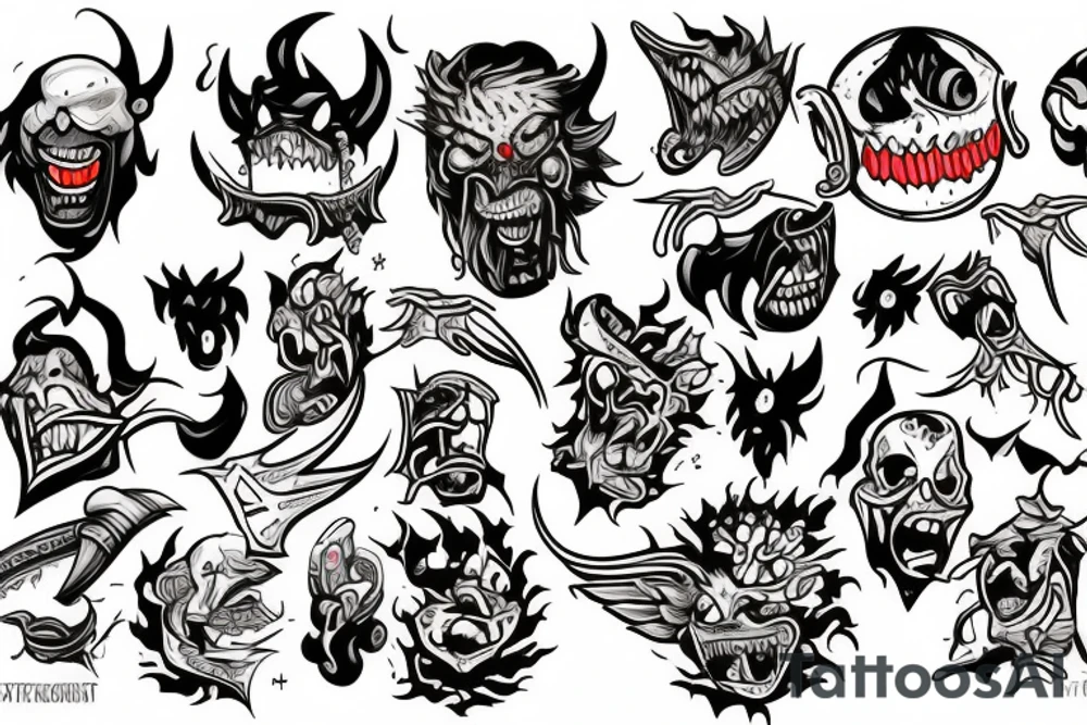 i’ve been battling it out with the demons within tattoo idea