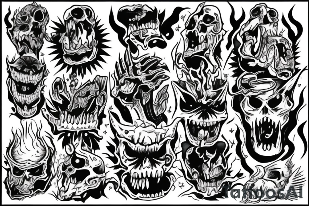 i’ve been battling it out with the demons within tattoo idea
