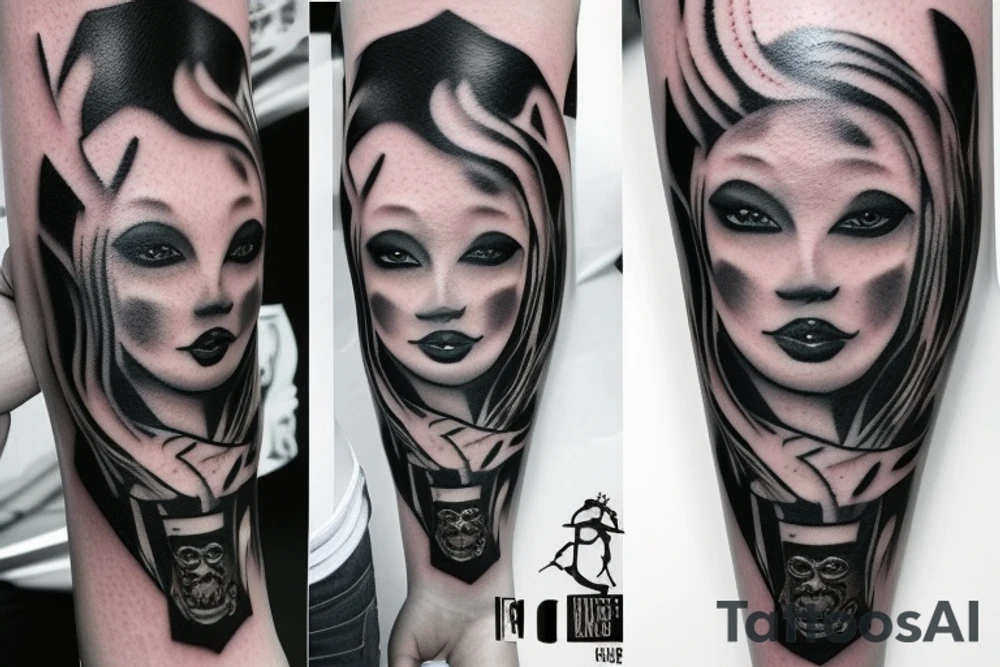 Scar cover tattoo idea