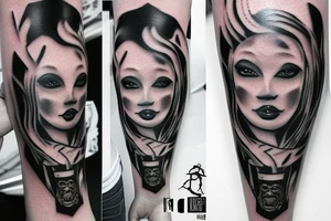 Scar cover tattoo idea