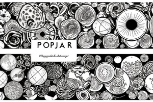 Flower poppyseed earth globe tattoo idea