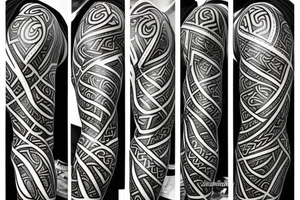 Irish themed Christian tribal tattoo idea