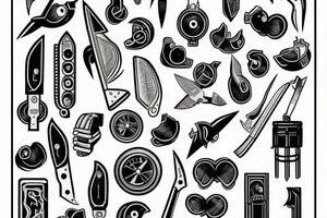 utility knife tattoo idea