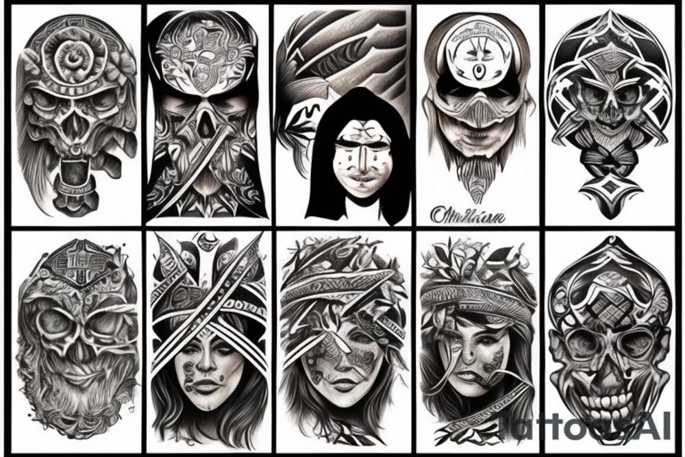 Christian tribal tattoo idea