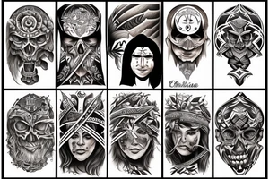 Christian tribal tattoo idea