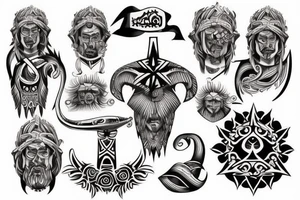 Christian tribal tattoo idea