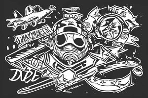 Soldier jumping out of plane tattoo idea