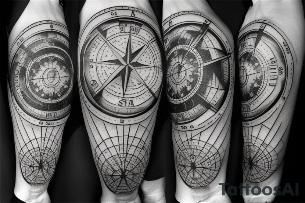 Compass tattoo idea