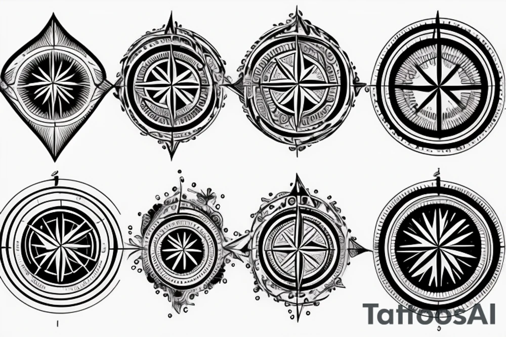 Compass tattoo idea