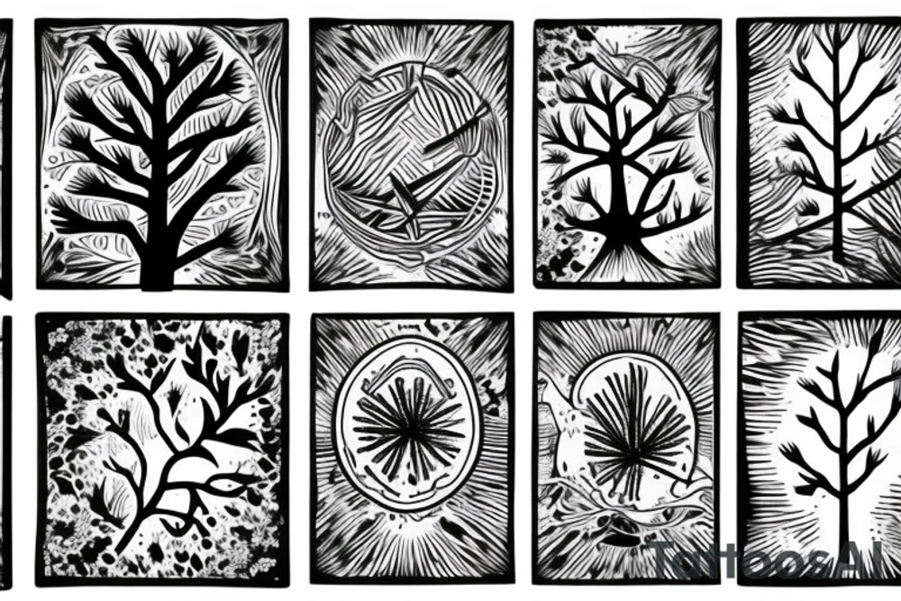 Pine tree tattoo idea