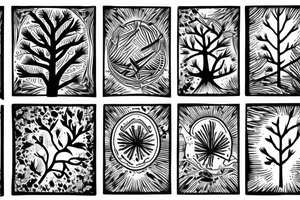 Pine tree tattoo idea