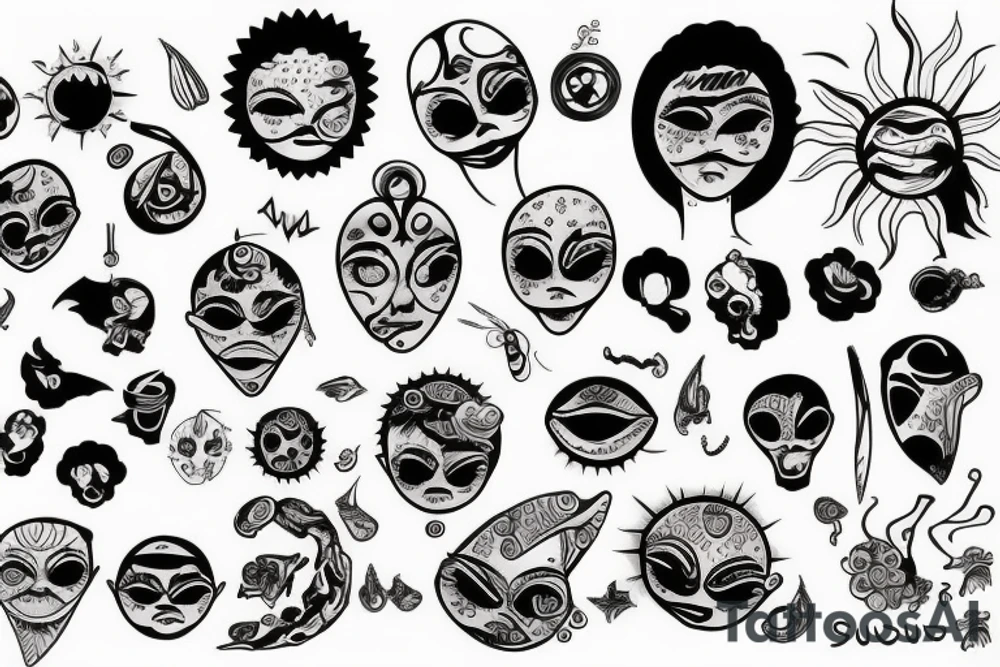 sun tattoo idea
