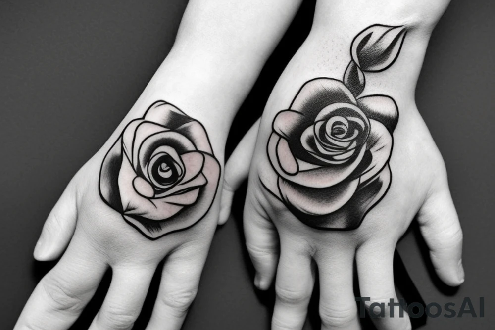 boxing glove with a rose growing out of the hand opening tattoo idea