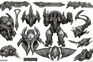 Nordic zealot starcraft 2 tattoo idea