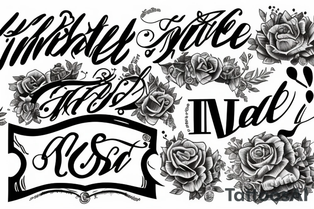 Text "Inimitable" tattoo idea